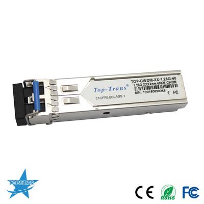 China Toptrans CWDM SFP Optical Transceiver SMF SFP 1.25G 1310nm 40km for sale