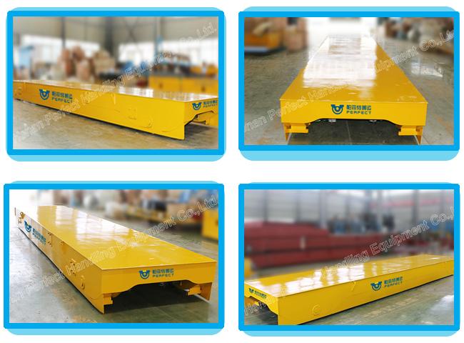 Heavy Duty Material Transfer Cart Steel Mill Applied Electric Transport Wagon