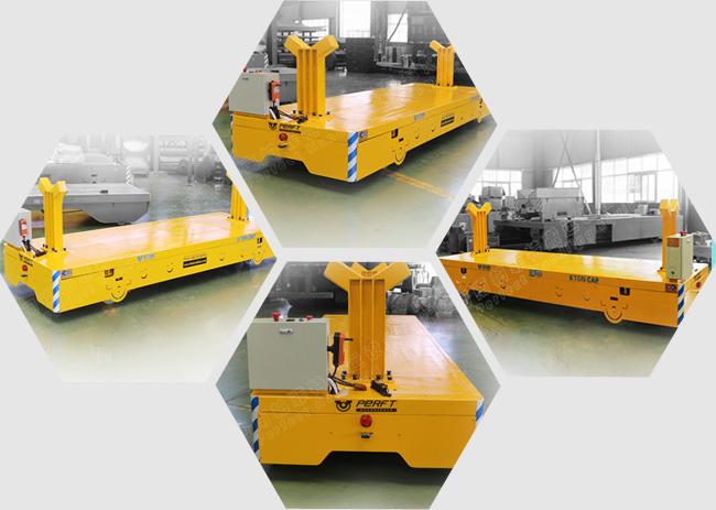 Machinery Works Handling Trailer Heavy Duty Motorized Flat Bed Die Transfer Cart