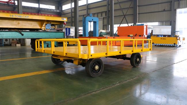 Non-power towed Heavy Duty Plant Trailer-50t Flat Transfer Trolley