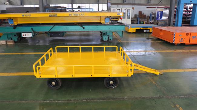 Non-power towed Heavy Duty Plant Trailer-50t Flat Transfer Trolley