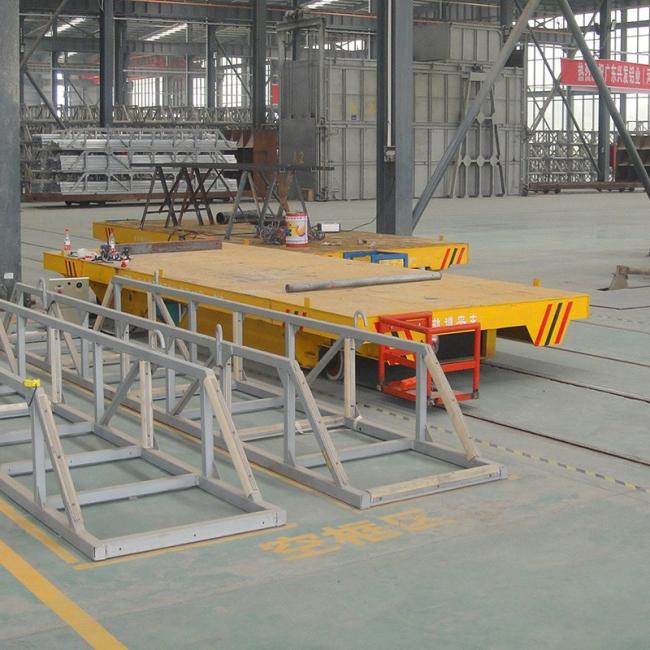 This transfer trolley on concrete floor
