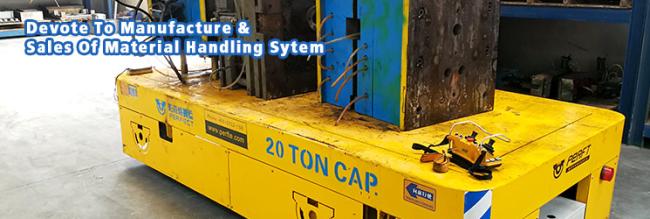 Carbon Steel Motorized Trackless Material Transfer Cart with DC Motorized Industrial Handling Equipment
