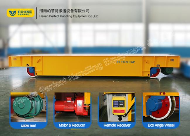 25 ton ladle transfer cart High temperature resistance and anti explosion proof molten ladle and ladle slag transport