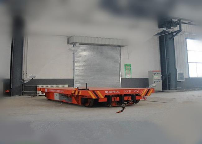 25 T Cargo Freight Rail Guided Transfer Vehicle for Factory Material Transportation