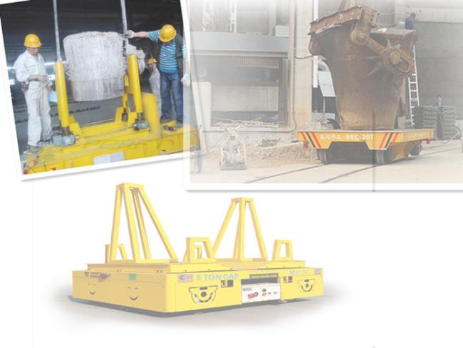 high temperature resistance ladle transfer car with anti explosion transfer cart steel plant die bogie