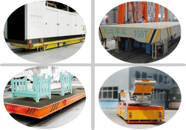 Customized rail cart heavy cargoes handling cross rail trolley for industrial rail cart