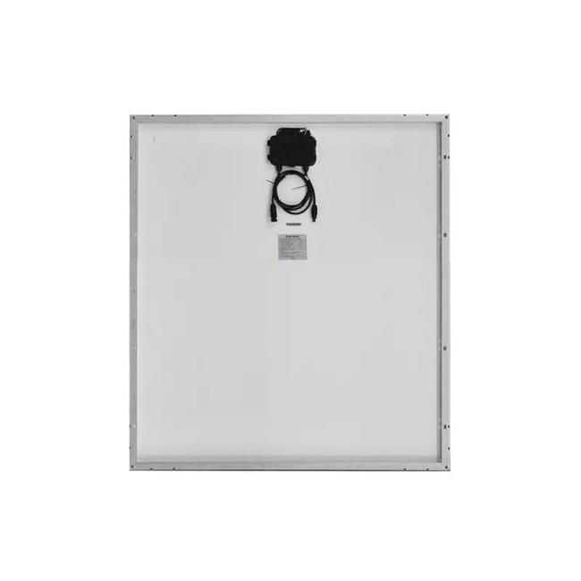 silver black frame solar panel
