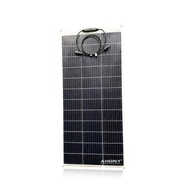 China Panel solar mono de 100 vatios Modulo solar fotovoltaico Semiflexible Sistema de energía solar RV en venta