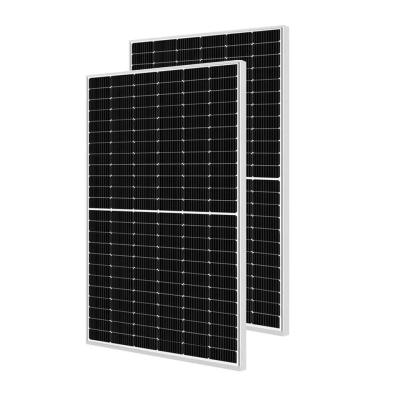 China 300w 400w 420w painel de células solares com tomada de E.U. Tipo HJT Construção para casa sistema Pv telhado à venda