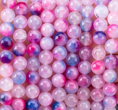 China Orchid Agate Loose Bead Strands Semi Precious Stone for DIY Jewelry Making for sale