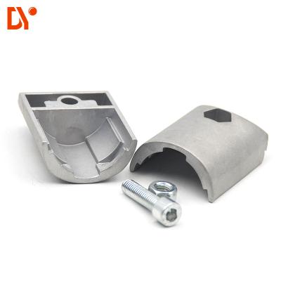 China Aluminum Lean Tube Connector For Connecting 28mm Tube Oxidation Blasting for sale
