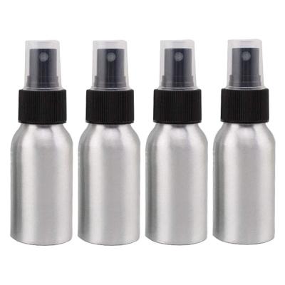 China Aluminum Fine Mist Spray Bottles Reusable Metal Travel Perfume Bottle for sale