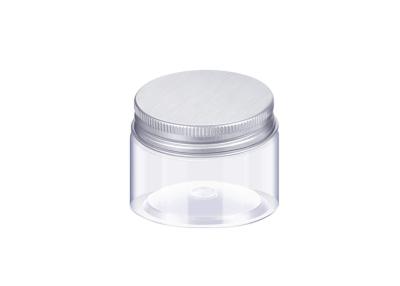 China Aluminum Silver Lids Empty Lotion Jars 4 Oz Cosmetic Airless Cream Jar for sale