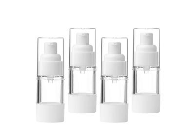 China AS / PP Airless Cosmetic Bottles Smooth Surface Shatter Resistant for sale