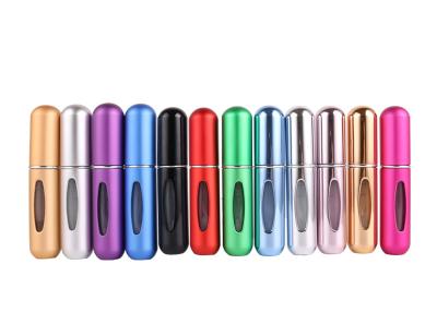 China Colores exquisitos del viaje del tamaño del envase de aluminio del perfume diversos en venta