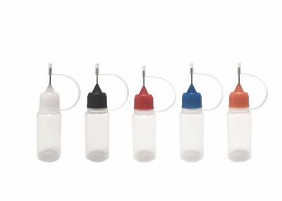China Various Colors Smoke Oil Bottle Sturdy PE Material With Steel Needle Cap for sale