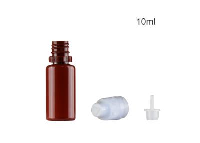 China Plastic Smoke Oil Bottle , 10ml Empty Pet Bottle Customized Colors With Cap for sale