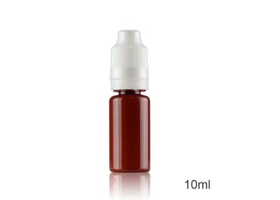 China Empty Brown Pet Liquid Dropper Bottle 10ml Capacity With Anti - Theft Cap for sale