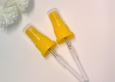 China Plastic Yellow Perfume 20 / 410 Fine Mist Water Sprayer for sale