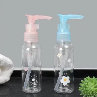 China Transparent PET Pump Travel Bottle For Shampoo And Shower Lotion for sale