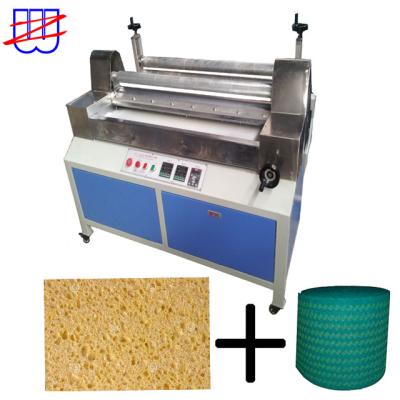 China 1100mm Hot Melt Gluing Machine for Scouring Pad PE Foam and Plastic Packaging Material for sale