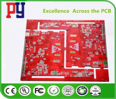 China Placa de circuito roja audio del amplificador de potencia del automóvil del PWB de Fr4 1.0m m en venta