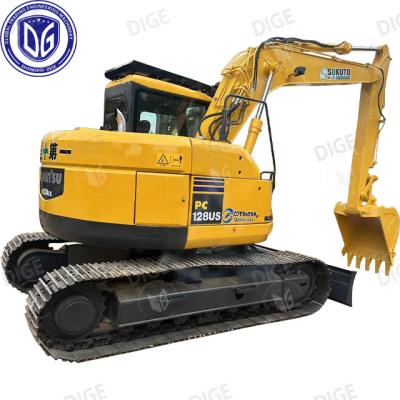 China Slightly used USED PC128US excavator with Efficient material handling capabilities for sale