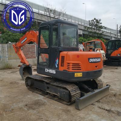 China Used Doosan DH55 5.5Ton Mini Excavator With Good Quality At Cheap Price Ready For Sale for sale