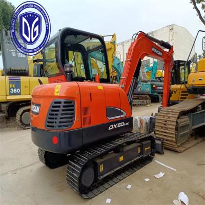 China Secure and stable DX60 Used Doosan 6 Ton Excavator Used Mini with Fully upgraded for sale