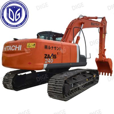 China 24 toneladas ZX240 Usado Hitachi Excavator Usado Excavator Crawler Moving Drive Hidráulico à venda
