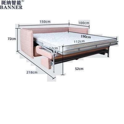 China BN Multifunctional Sofa Bed Fabric Living Room Recliner Sofa Push-Pull Bed Folding Sofa Bed Modern Recliner Sofa Bed for sale