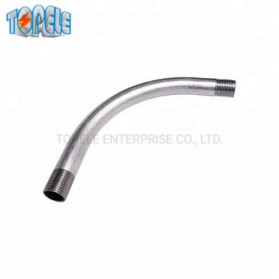 China Rigid Conduit 90 Degree Elbow IEC61386 20mm-110mm Hot DIP Galvanized for sale