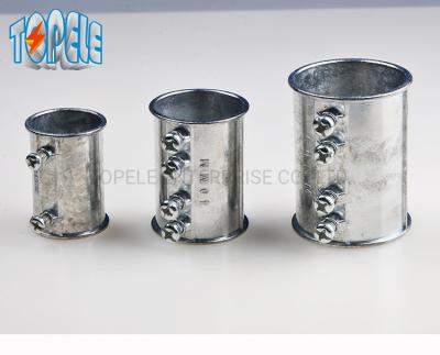 China IEC 61386 Zinc Die Cast Set Screw EMT Coupling 20mm 25mm for sale