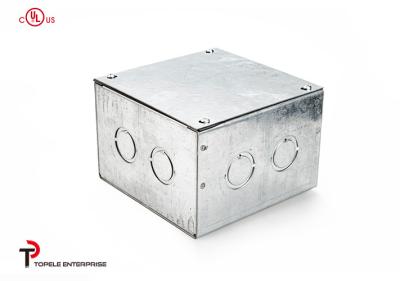 China Steel Electrical Conduit Square Junction Box,Metal Enclosure Outdoor box Electrical Boxes And Covers for sale