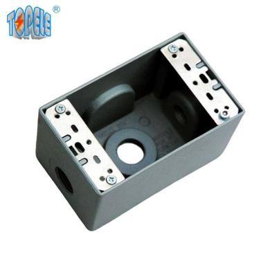 China UL Listed 4x2 Weatherproof Electrical Boxes Aluminum One / Two Gang Outlet for sale