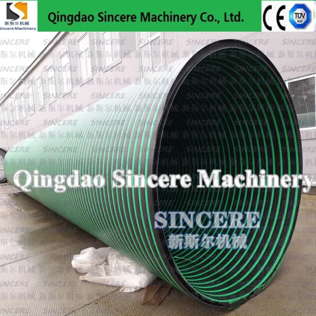 PE/PP Hollow-Walled Spiral-Wound Pipes Production Line, Spirally Winding Pipe Welding Production Machine, Manhole Pipe Extrusion Lines