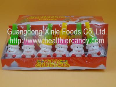 China Santa Claus Sweet Crispy Mini Chocolate Beans Multi Color Low Energy 7g * 24 Pcs for sale