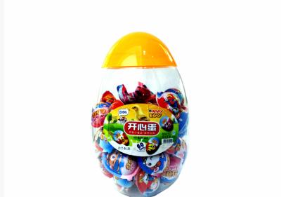 China La haba de jalea feliz del huevo con el caramelo divertido de la forma del juguete/del huevo de la novedad embaló adentro en venta