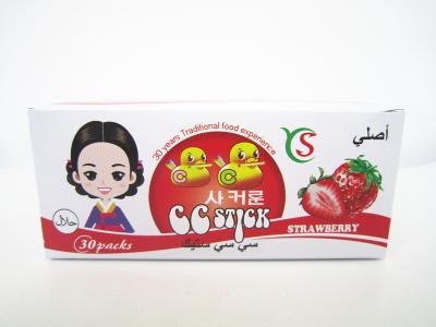 中国 箱の子供の好みの健康の14.4gいちごの味CCの棒キャンデーおよびおいしい 販売のため