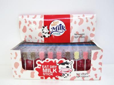 China Compressed Cow Shape Chewy Milk Candy Lollipop Mix Strawberry & Chocolate Flavor for sale