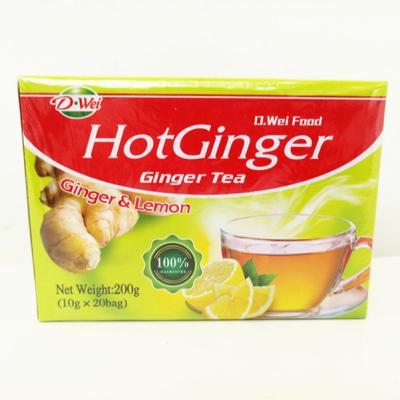China Healthy Instant Drink Powder , Sweet And Warm Lemon Flavor Ginger Tea for sale