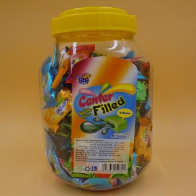Chine L'orange/pastèque/en bon état bubble-gum la sucrerie drôle de chewing-gum ont assorti la saveur fruitée à vendre
