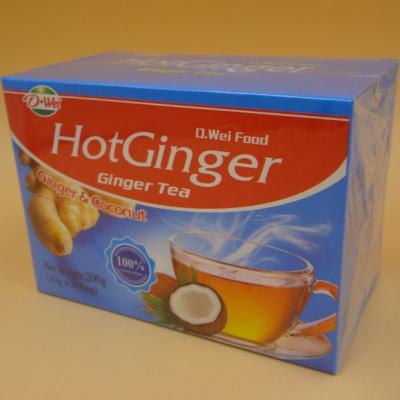 China Ginger Tea Instant Drink Powder Sachet pack with display box Different flavor available for sale