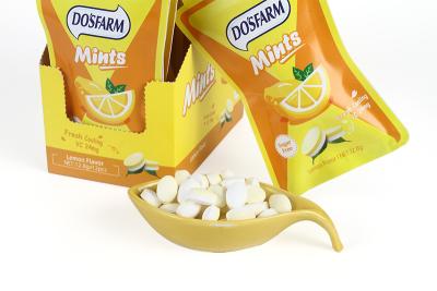 China Caramelo duro Diamond Shaped Bag Package de la fruta sana del gusto del limón en venta