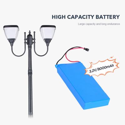 China 3000K 6500K Solar Powered Pole Light Outdoor Decorative Landscaping With Mono Solar Panels for sale