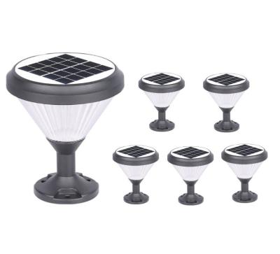 中国 6pc Set Solar Post Lamp LED Decor Garden Lights For Lawn DIE-Casting Aluminum 販売のため