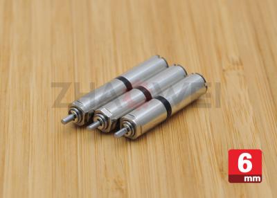 China Micro DC Geared Motor Diameter 6mm 3V / Small Low rpm Electric Motor for sale