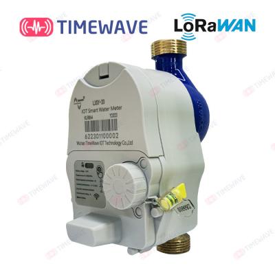 China Medidor de água esperto de LoRaWAN com medidor portátil do volume de água do medidor IOT do volume de água do consumo do tempo real à venda