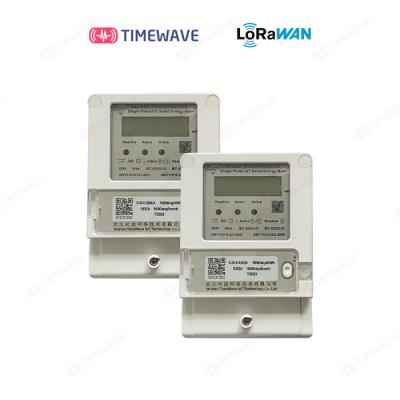 China Single Phase Lorawan Electric Meter 50Hz Wifi Smart Energy Meter With Gsm Modem for sale